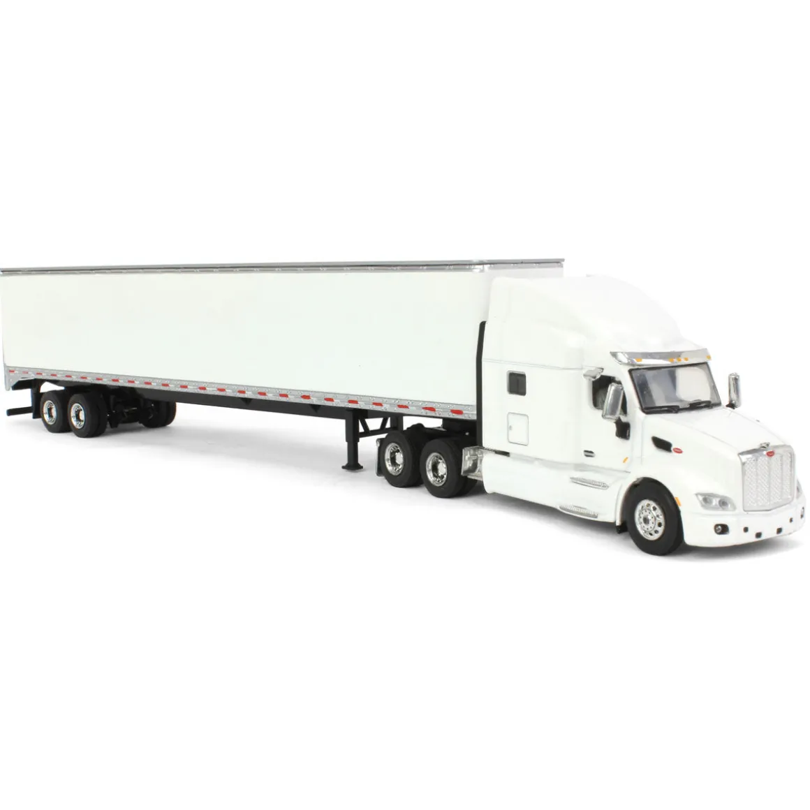 1/64 White Peterbilt 579 Sleeper & White Trailer w/ Single Rear Door by SpecCast