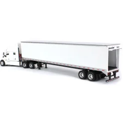 1/64 White Peterbilt 579 Sleeper & White Trailer w/ Single Rear Door by SpecCast