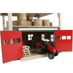 1/32 Wooden Hay Barn with Loft and Adjustable Roof by Kids Globe