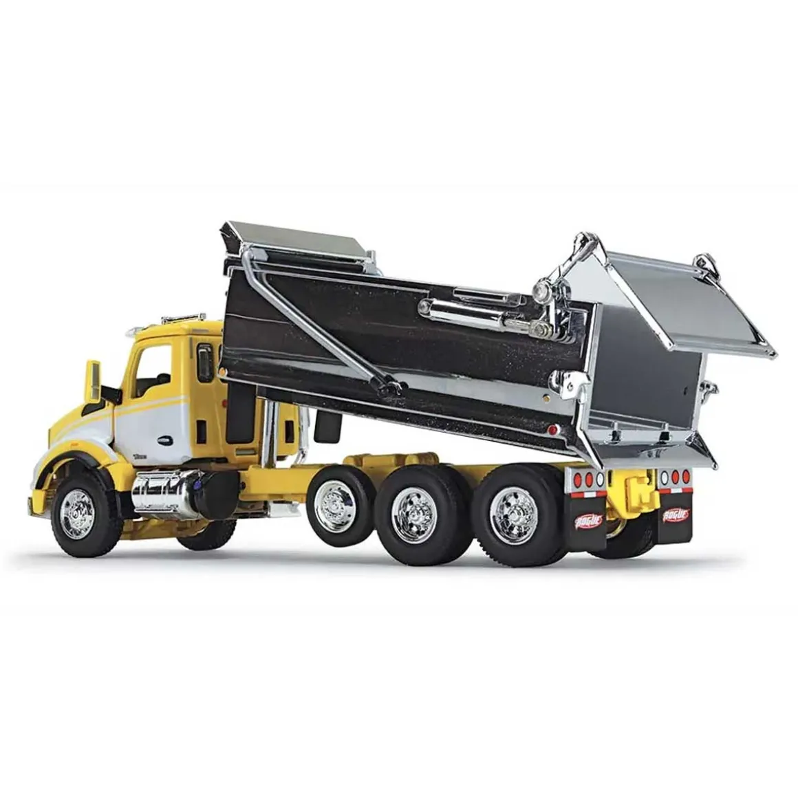 1/64 Yellow, White & Chrome Kenworth T880 Rogue Dump, DCP by First Gear