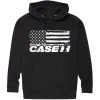 Adult Case IH Flag Black Hooded Sweatshirt