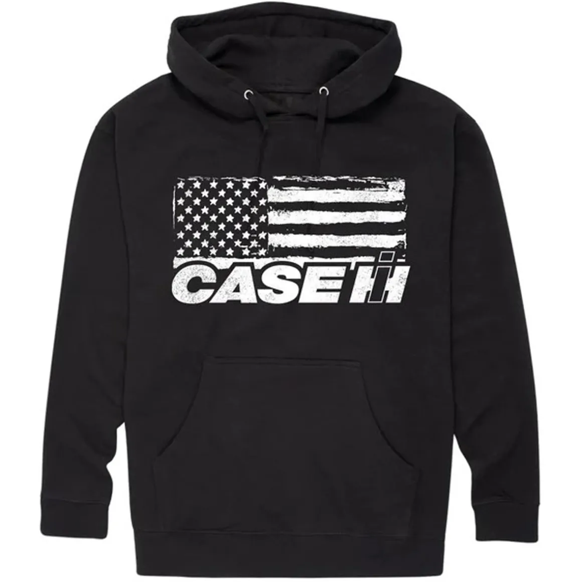 Adult Case IH Flag Black Hooded Sweatshirt