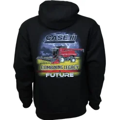 Adult Combining Legacy & Future Vintage Case IH & IH 7150 Combine Hooded Sweatshirt
