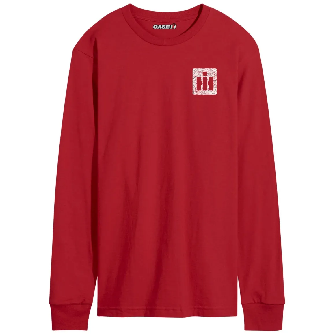 Adult IH Faith Family Farming Flag Red Long Sleeve Shirt