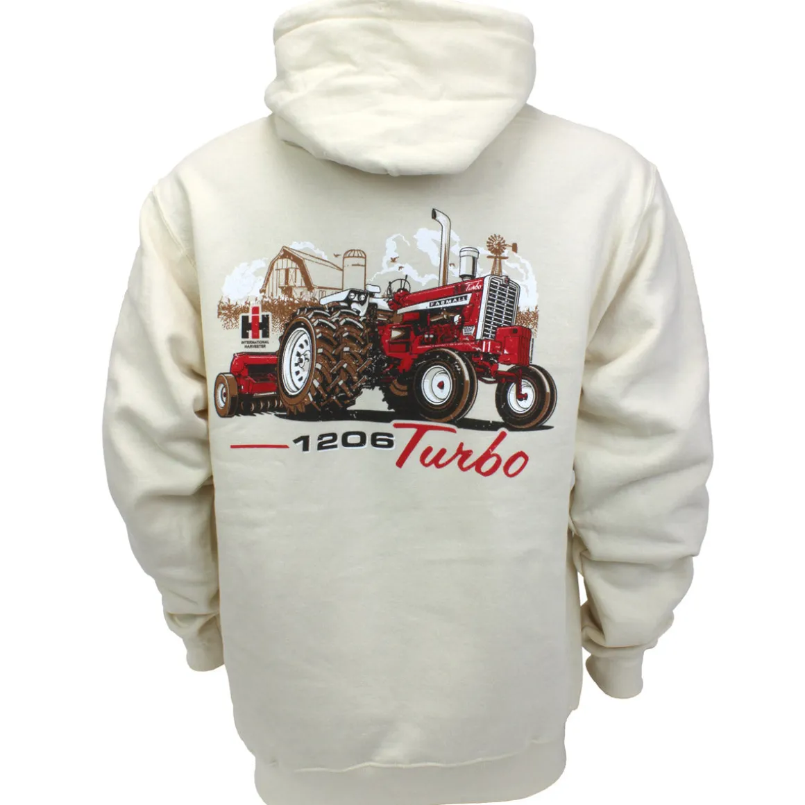 Adult IH Farmall 1206 with Duals Hooded Sweatshirt