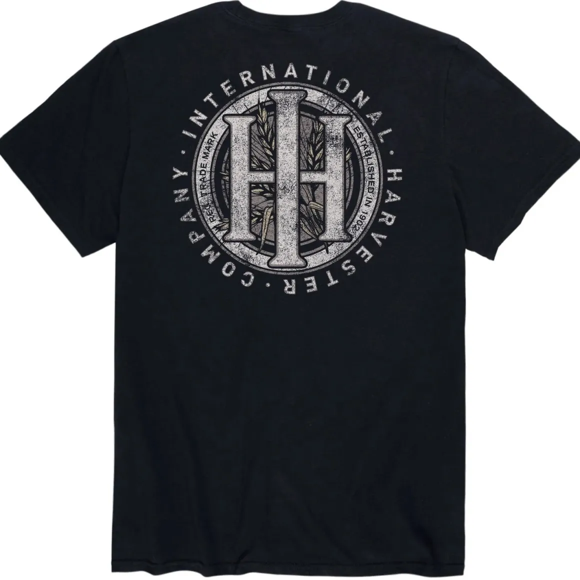 Adult IH Wheat Seal Black Short Sleeve T-Shirt