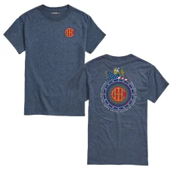 Adult IHC Circle Logo Proudly Serving Since 1902 Heather Blue Short Sleeve T-Shirt