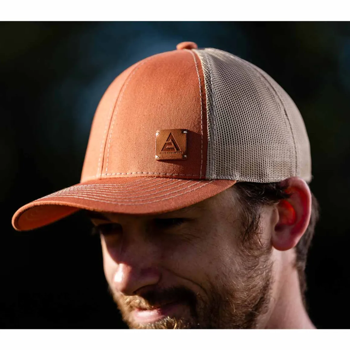 Allis Chalmers Logo Burnt Orange Mesh Back Hat