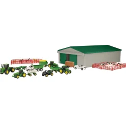 Approx. 1/64 Scale John Deere 70 Piece Value Set with Machine Shed