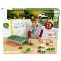 Approx. 1/64 Scale John Deere 70 Piece Value Set with Machine Shed