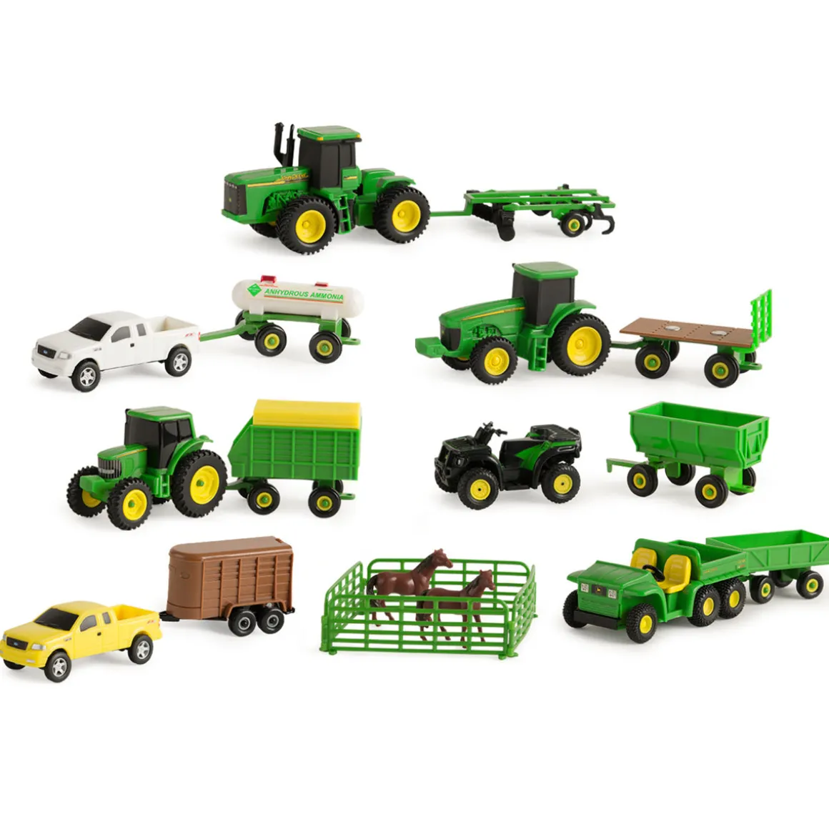 Approx. 1/64 Scale John Deere 20 Piece Farm Set