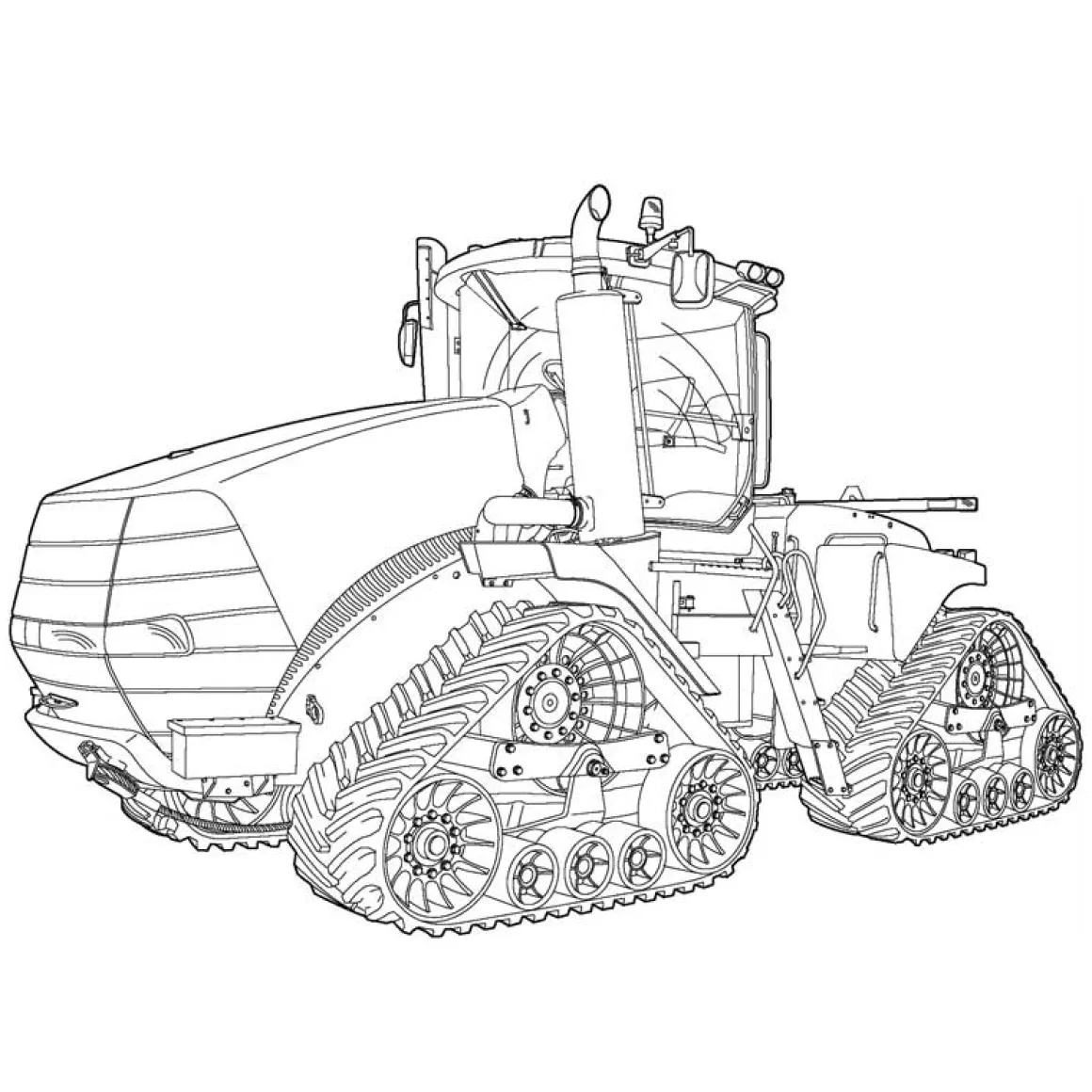 Art of the Tractor Coloring Book with 80 Pages