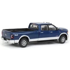 (B&D) 1/64 2022 RAM Laramie 4x4, Patriot Blue & Silver, All-Terrain Series 14 - Damaged Item