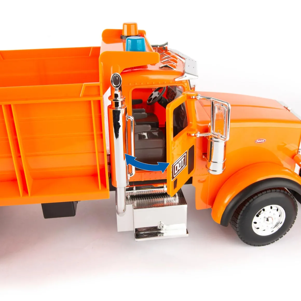 (B&D) 1/16 Big Farm Peterbilt Model 367 DOT Truck with Snow Plow - Damaged Box