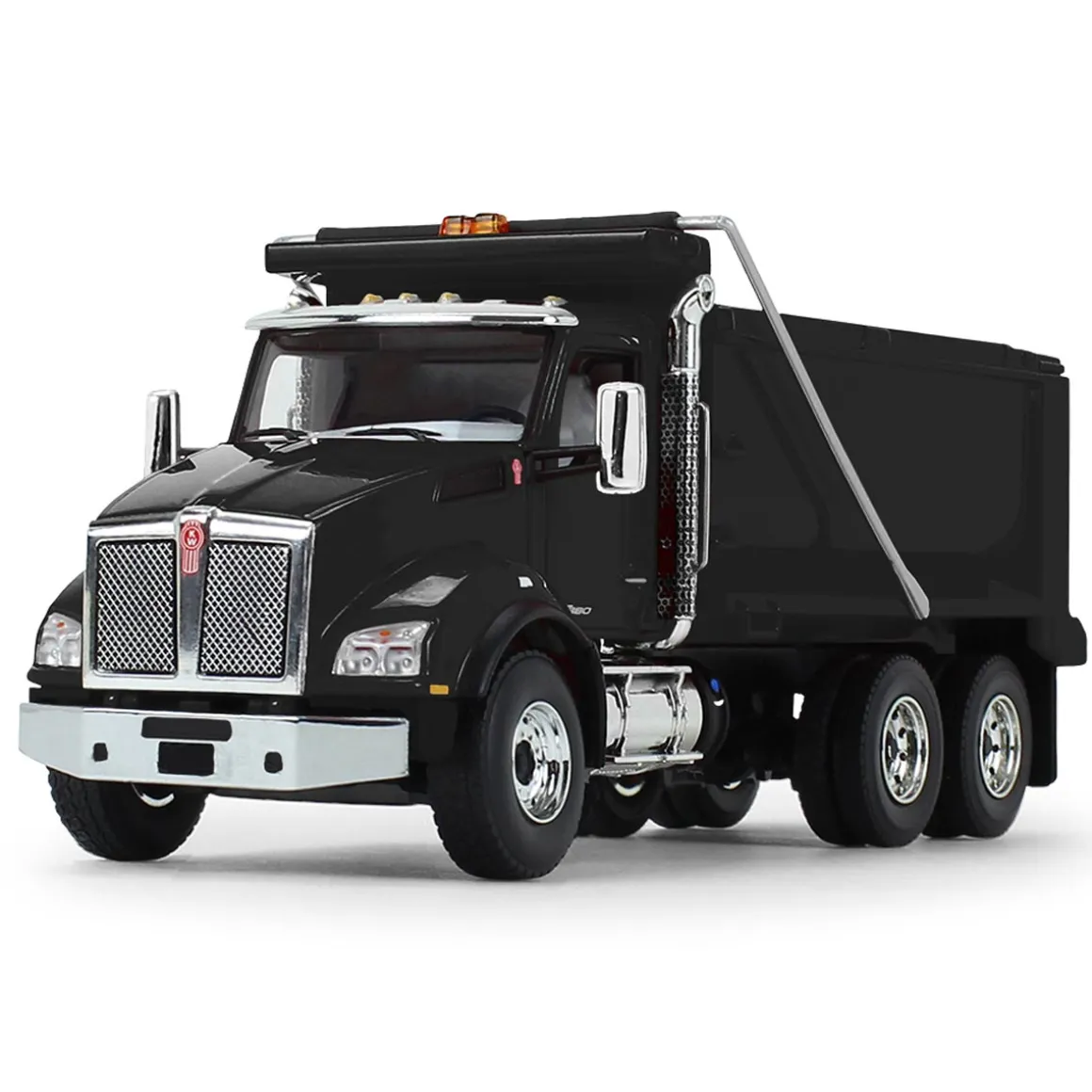 (B&D) 1/50 Black Kenworth T880 Dump Truck by First Gear - Damaged Box
