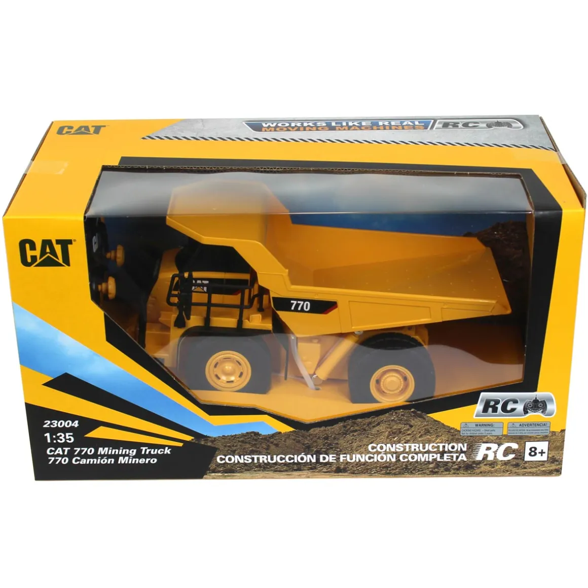 (B&D) 1/35 CAT 770 Mining Truck Radio Control Made of Durable Plastic - Damaged Item