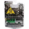 (B&D) - Green Chrome Chase Unit ~ 1/64 2016 Chevrolet Silverado 3500 Flatbed Dually, Blue, B&B Toys Exclusive - Damaged Item