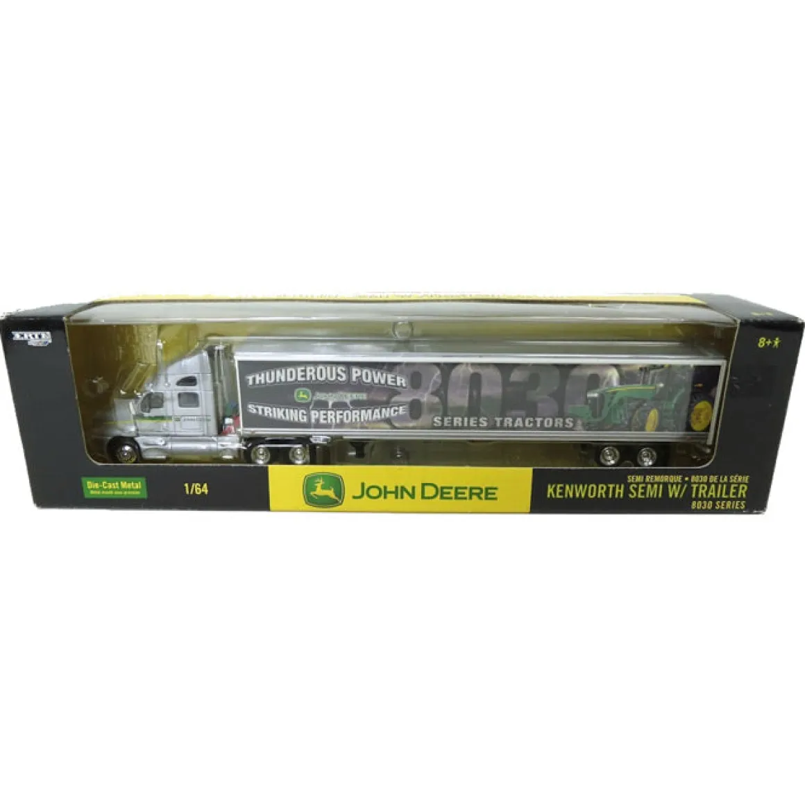 (B&D) 1/64 John Deere 8030 Series Semi with Gray Kenworth - Box Damage