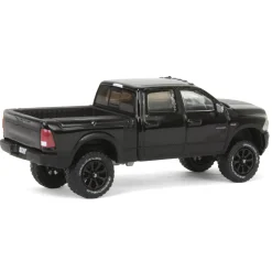 (B&D) 1/64 Lifted 2017 Dodge Ram 2500 Power Wagon Pickup Truck, Black, Collaboration Exclusive - Damaged Box