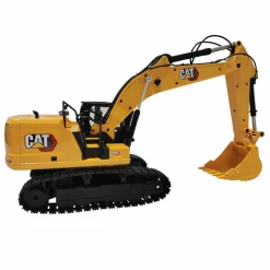 (B&D) 1/16 Radio Control Caterpillar 320 Excavator with Bucket, Grapple and Hammer - Damaged Box