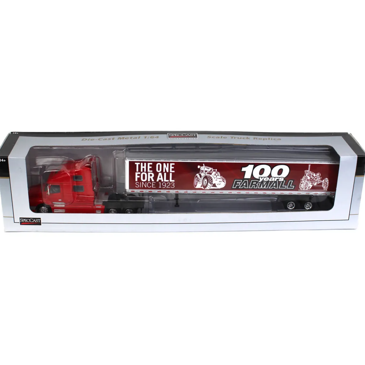 (B&D) 1/64 Red Volvo 770 Semi, Farmall 100th Anniversary - Damaged Box