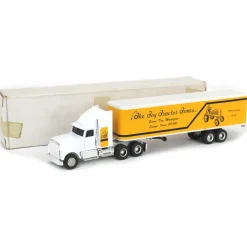 (B&D) 1/64 White & Yellow Toy Tractor Times International Semi, 1988 Anniversary - Damaged Item