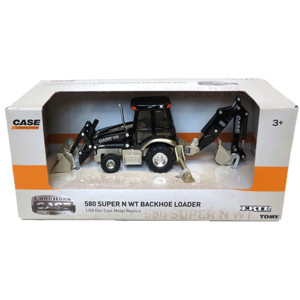 (B&D)1/50 Case Laramine Longhorn 580 SNWT Backhoe Loader - Damaged Box