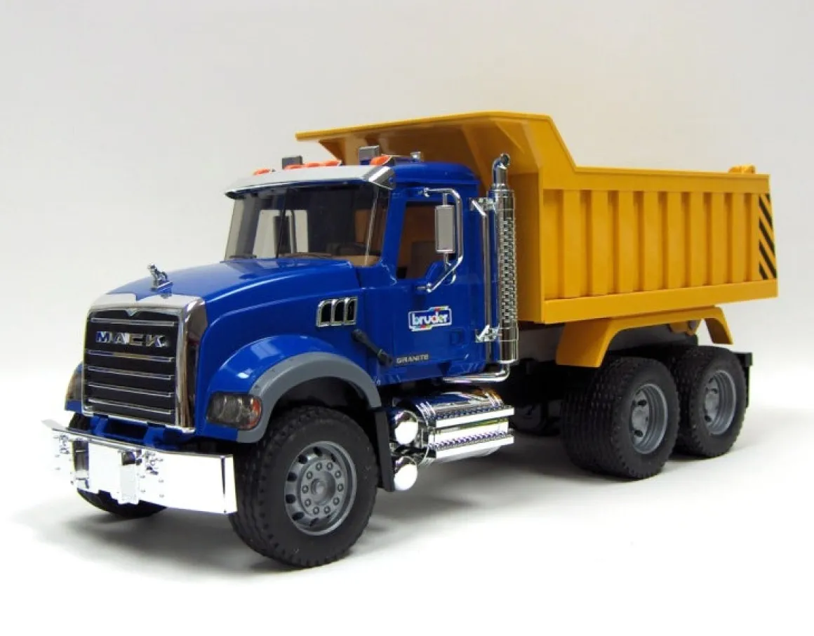 (B&D) 1/16th Bruder MACK Granite Dump Truck - Damaged Item