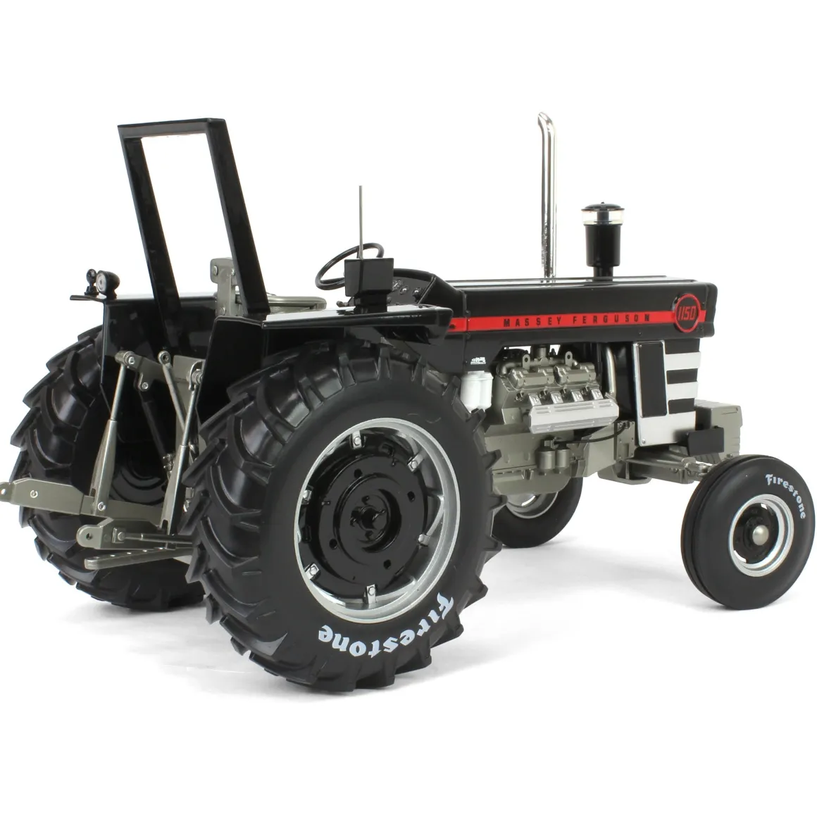 Black Chase Unit ~ 1/16 Massey Ferguson 1150 with ROPS & Firestone Tires