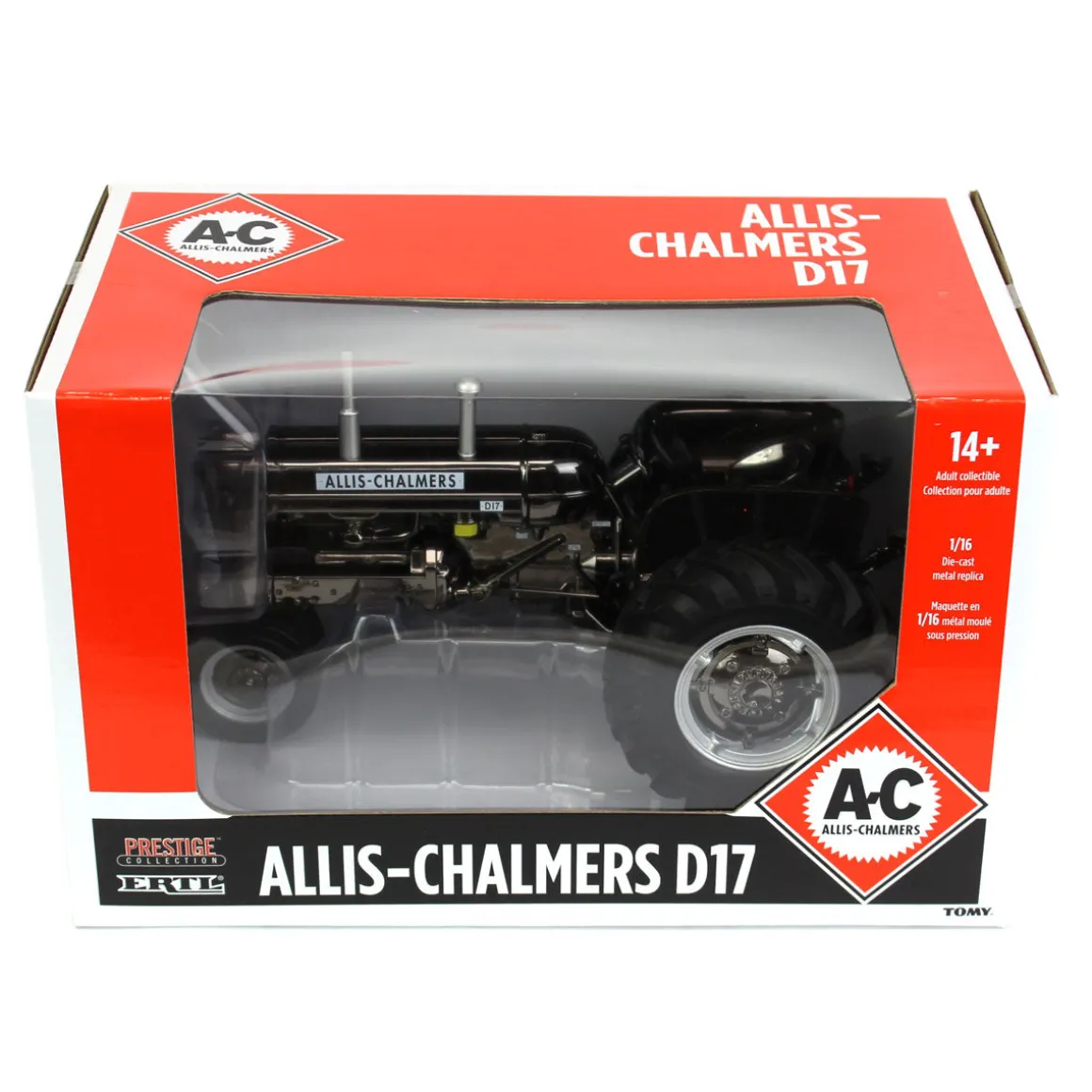 Black Chrome Chase Unit ~ 1/16 1960’s Allis Chalmers D-17 Narrow Front, ERTL Prestige Collection