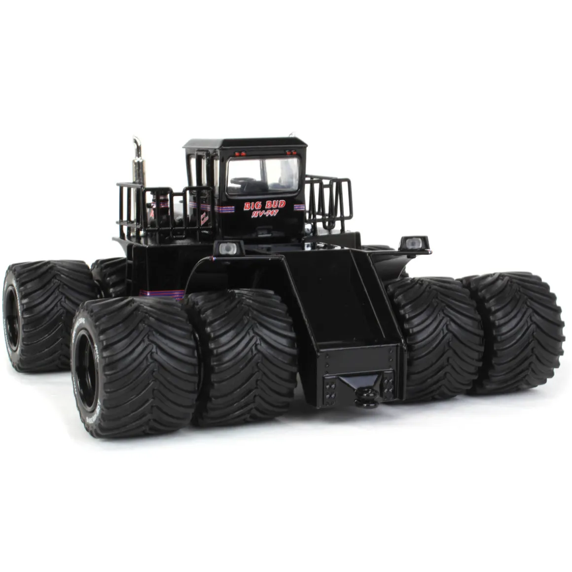 Black Edition ~ 1/64 High Detail Big Bud 16V-747 Silver Series Detroit 1100 HP with Titan Goodyear LSW Tires