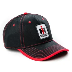 Black with Red Accents IH Logo Hat