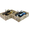 Blue & Gold Chrome Set of 2 ~ 1/16 Ford FW-30 4WD w/ Duals, Toy Tractor Times 41st Anniv, ERTL Prestige Collection