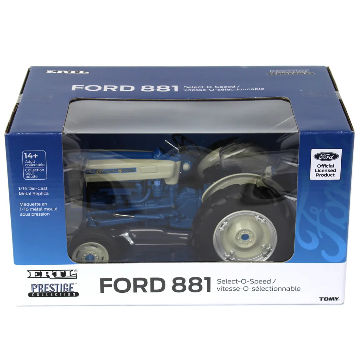Blue Chase Unit ~ 1/16 Ford 881 Select-O-Speed Wide Front, ERTL Prestige Collection