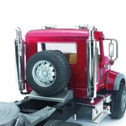 Bruder Mack Semi Granite Low Loader with JCB Backhoe & Hard Hat Kit