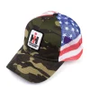 Camouflage & American Flag IH Logo Mesh Back Hat