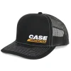 Case Construction Black Canvas Cap with Black Mesh Back