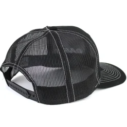 Case Construction Black Canvas Cap with Black Mesh Back