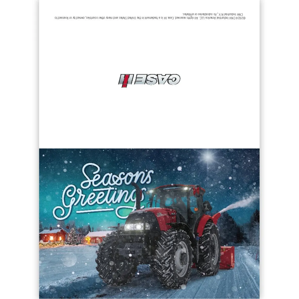 Case IH Farmall Tractor "Season Greetings" Holiday Cards 8 Pack