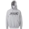 Case IH Gray Neck Gaiter Hooded Sweatshirt
