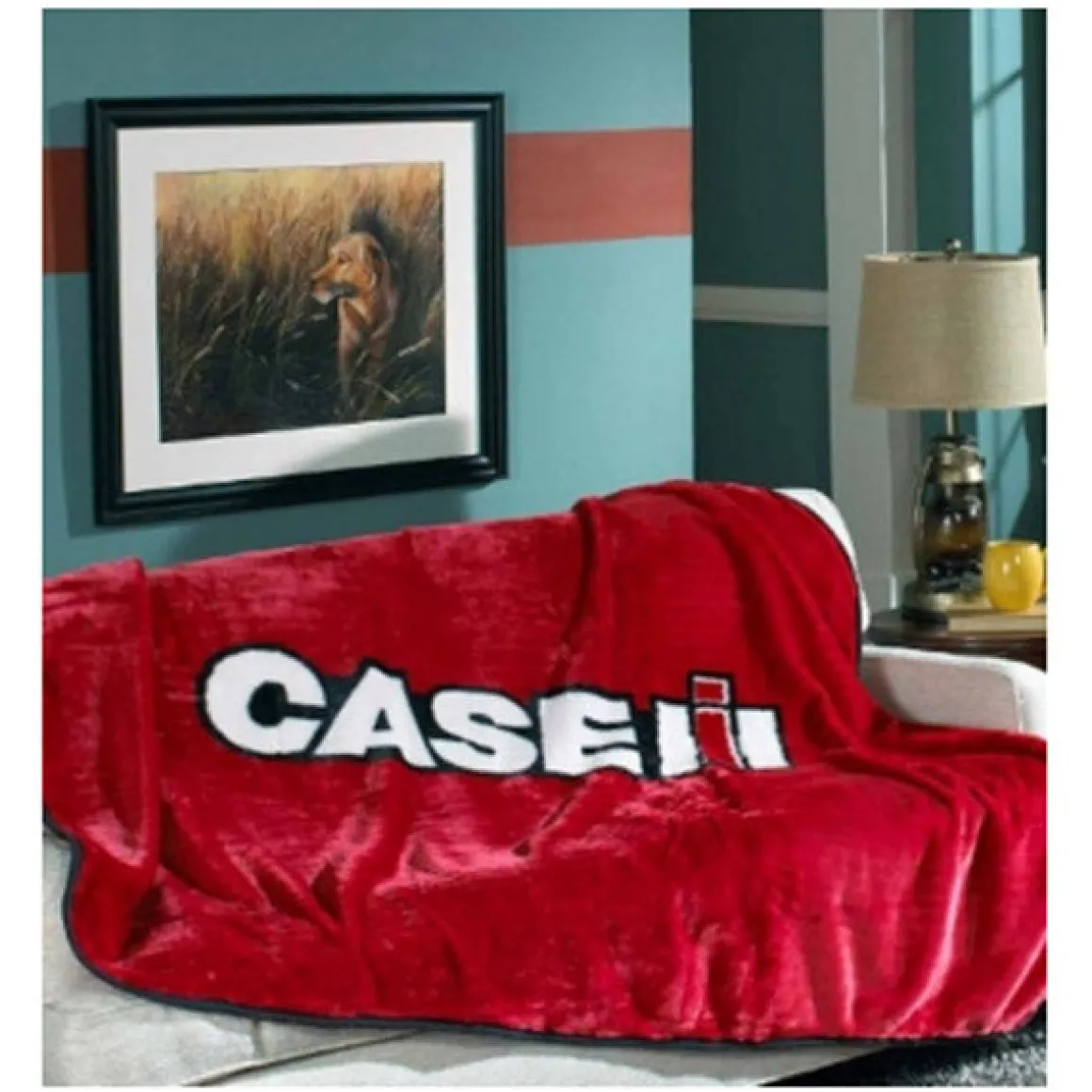 Case IH 50in x 70in Soft Micro Raschel Throw Blanket