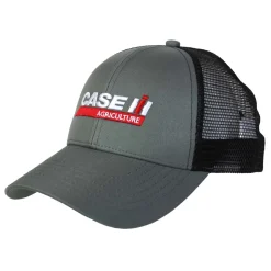 Case IH Logo Grey & Black Mesh Back Cap