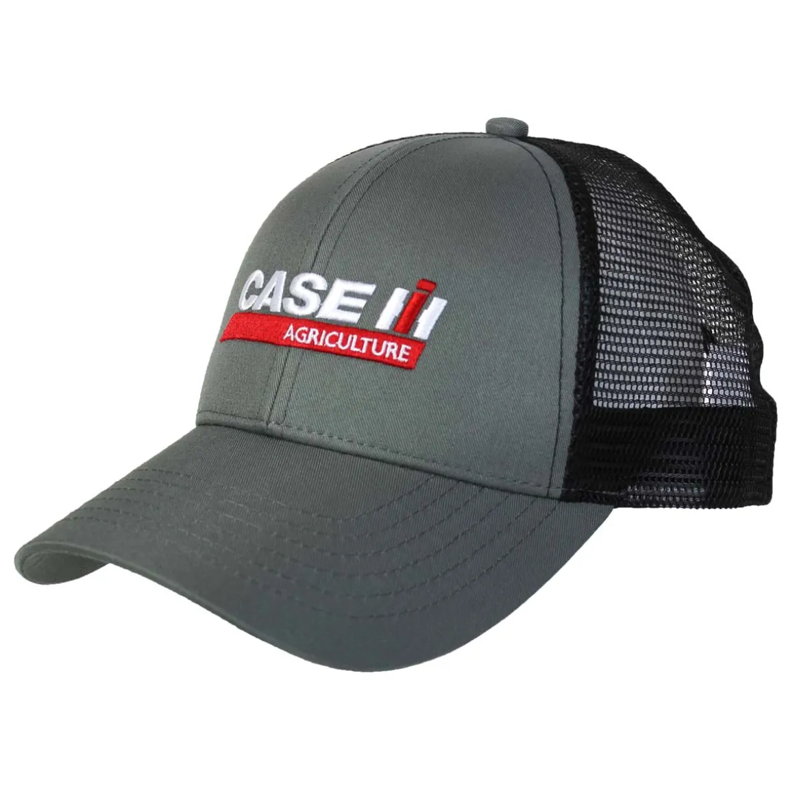 Case IH Logo Grey & Black Mesh Back Cap
