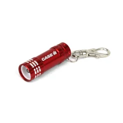 Case IH Push Button Mini Flashlight with Key Ring