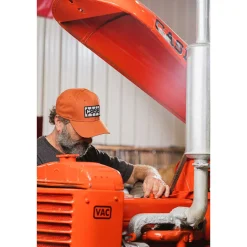 Case Solid Burnt Orange Tread Logo Hat