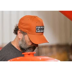 Case Solid Burnt Orange Tread Logo Hat