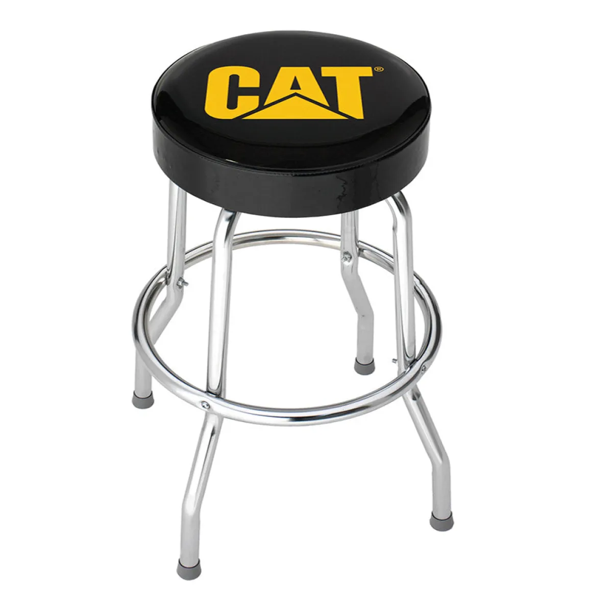 Caterpillar Garage 29 Inch Stool with Chrome Plated Legs