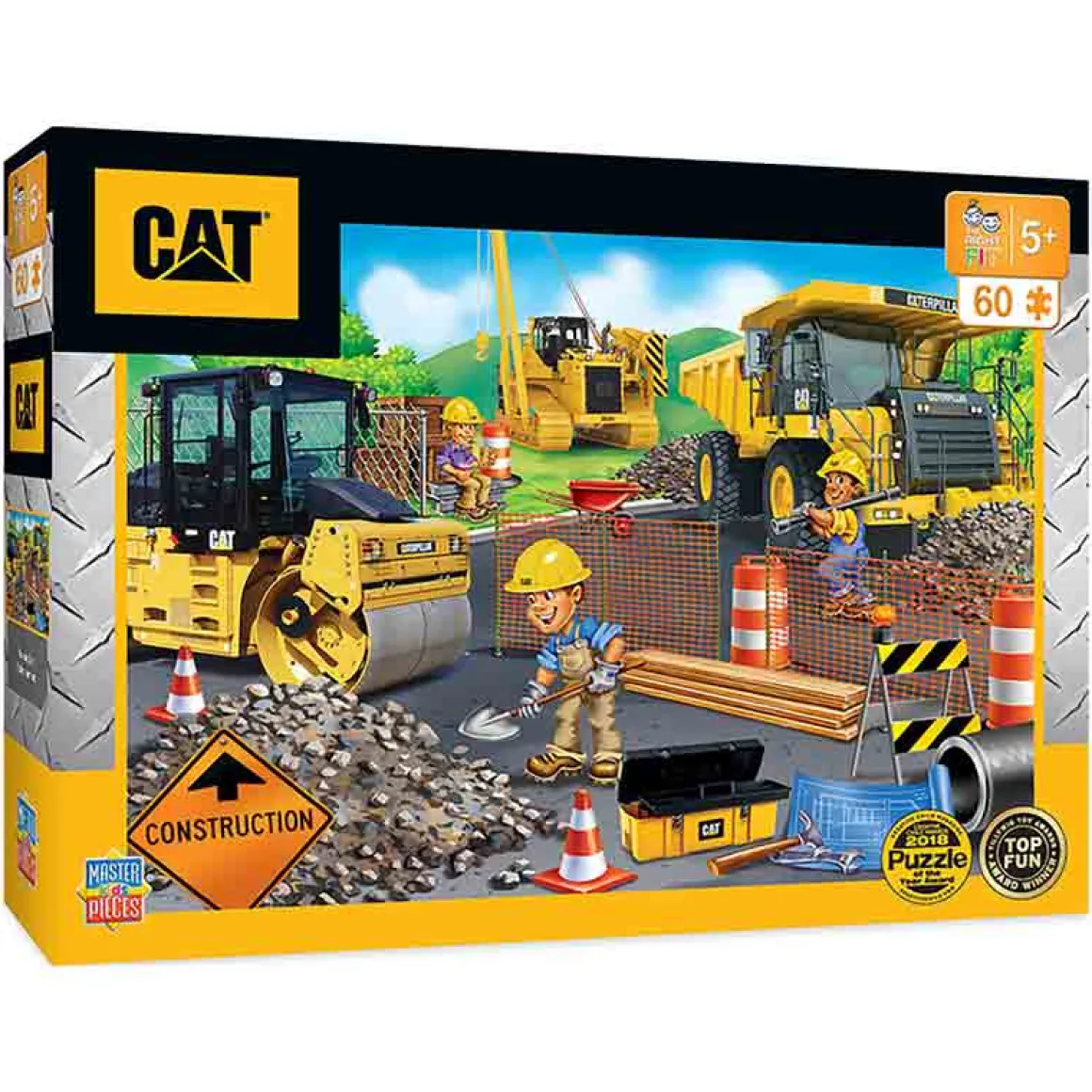 Caterpillar "Parking Lot" 60 Piece Puzzle