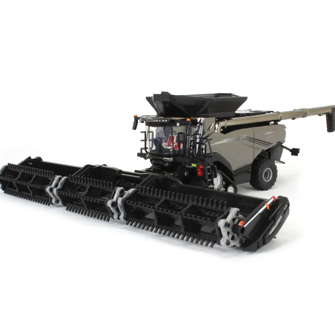 Charcoal Chrome Chase Unit ~ 1/64 Case IH AF11 Combine with Tracks, 2024 Farm Show, ERTL Prestige