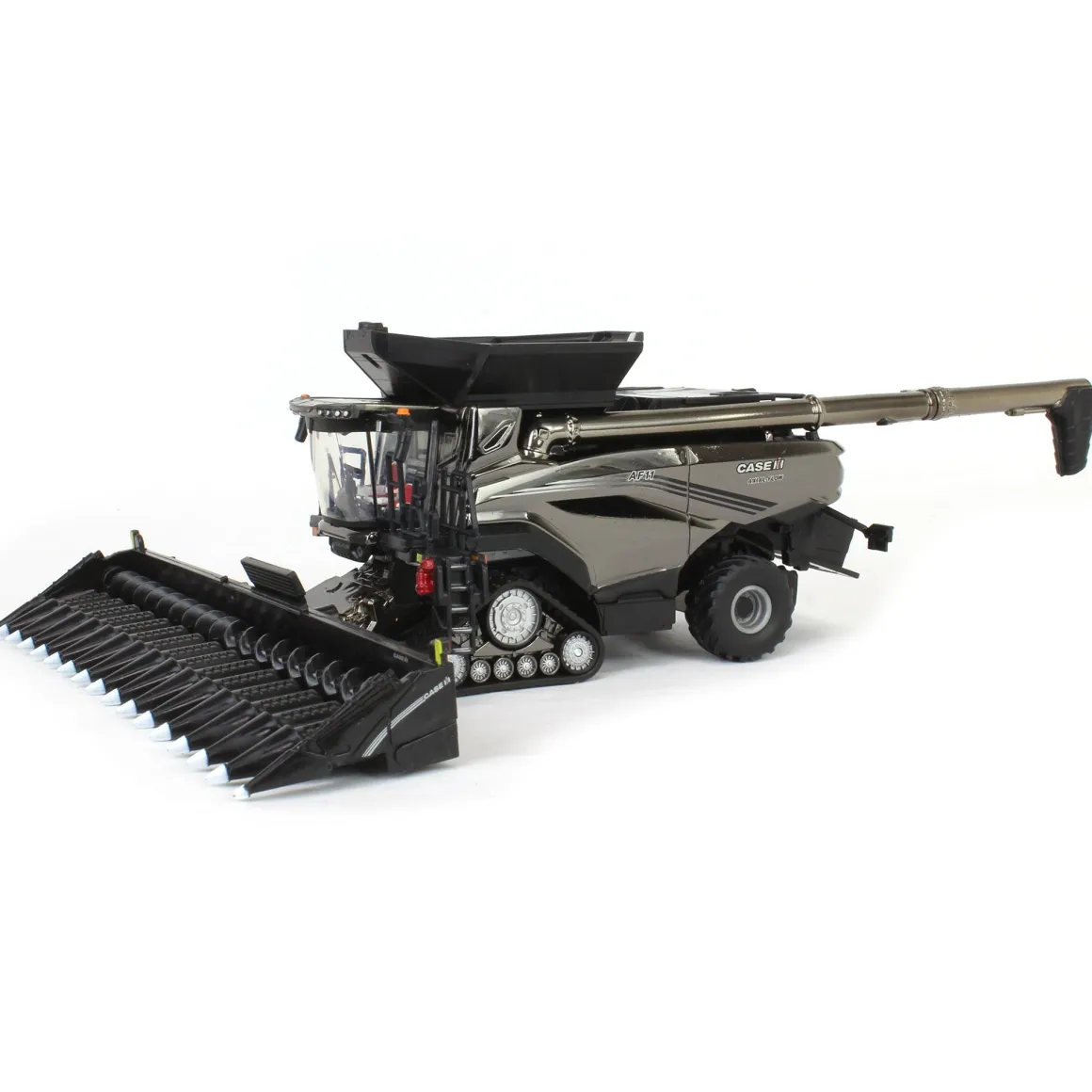 Charcoal Chrome Chase Unit ~ 1/64 Case IH AF11 Combine with Tracks, 2024 Farm Show, ERTL Prestige